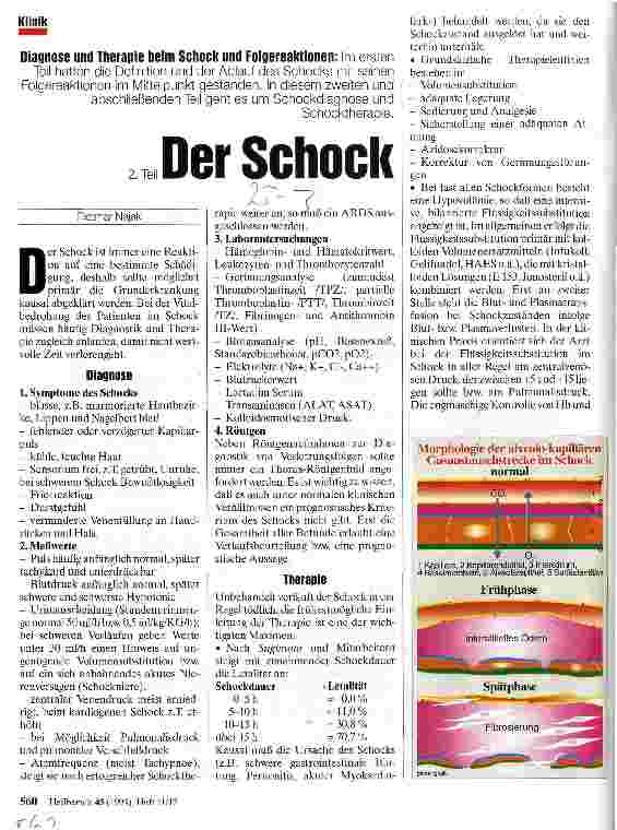 Vorschauseite 1: Der Schock Diagnose und Therapie beim Schock und Folgereaktionen