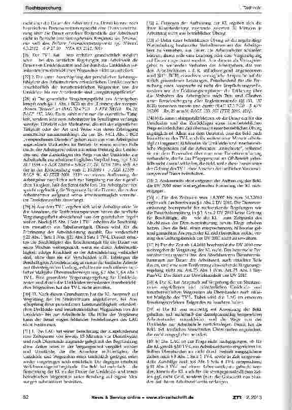 Vorschauseite 4: Umkleidezeit - Wegezeit - Arbeitszeit - Vergütungspflicht
