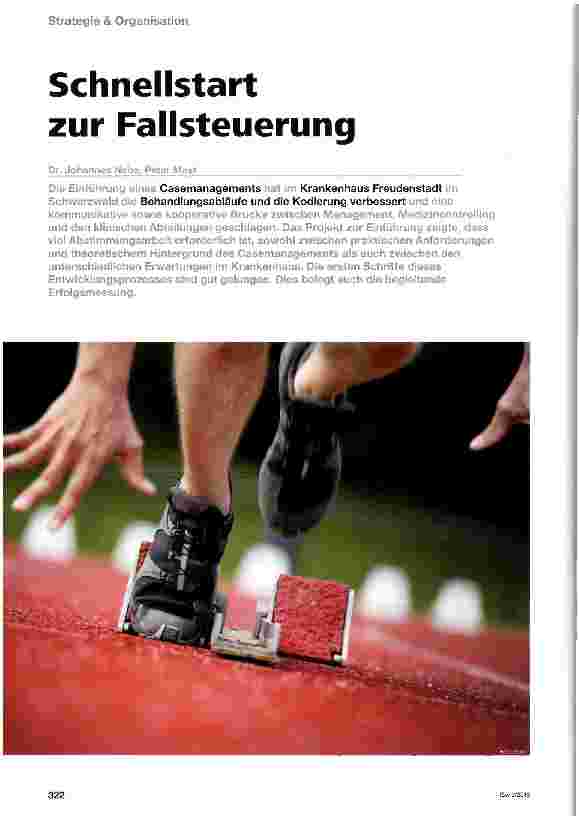 Vorschauseite 1: Schnellstart zur Fallsteuerung