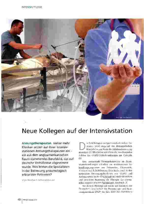 Vorschauseite 1: Neue Kollegen auf der Intensivstation