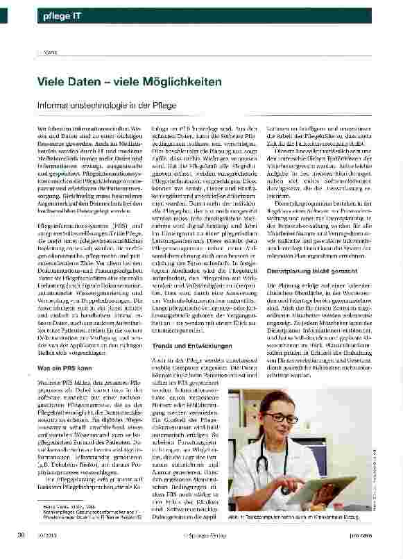 Vorschauseite 1: Viele Daten - viele Möglichkeiten