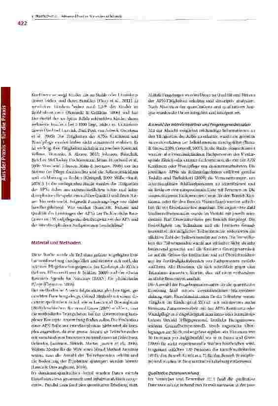 Vorschauseite 2: Evaluation pädiatrischer Advanced Practice Nurses: Qualität und Nutzen für die Schweiz?