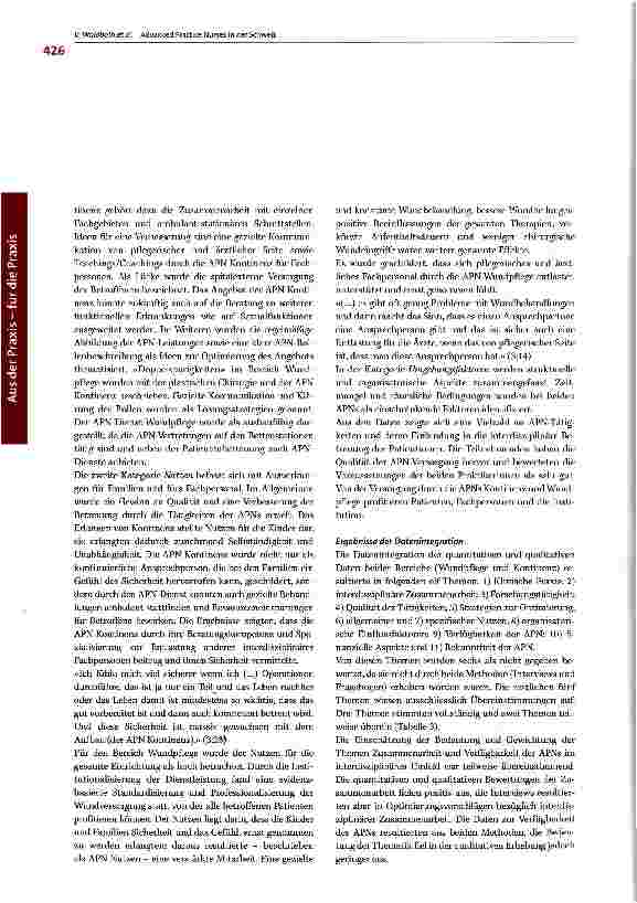 Vorschauseite 6: Evaluation pädiatrischer Advanced Practice Nurses: Qualität und Nutzen für die Schweiz?