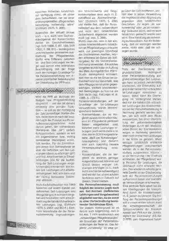 Vorschauseite 2: IST oder SOLL - das ist hier die Frage Zur Problematik der Patienteneinstufungen nach Par. 4 PPR