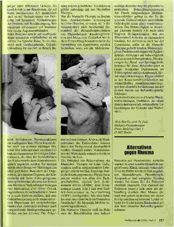Vorschauseite 2: Bedeutung der manuellen Medizin