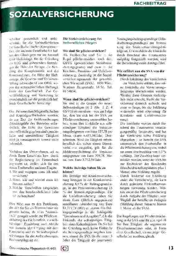 Vorschauseite 3: Endlich selbständig - was nun?