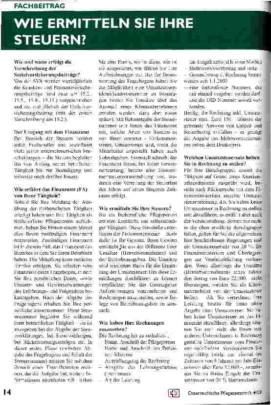 Vorschauseite 4: Endlich selbständig - was nun?