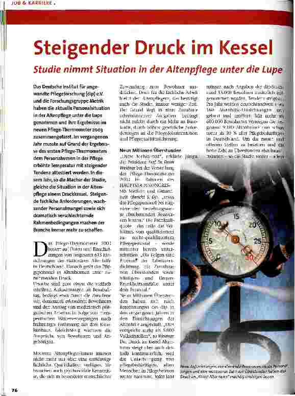 Vorschauseite 1: Steigender Druck im Kessel
