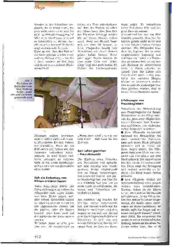 Vorschauseite 3: Umgebung gestalten auf der Intensivstation Raumgestaltung und visuelle Anregung aus Sicht der Basalen Stimulation, 2. Teil