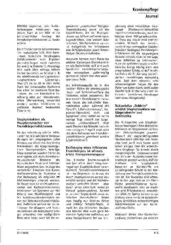 Vorschauseite 2: Infektionen bei Implantaten
