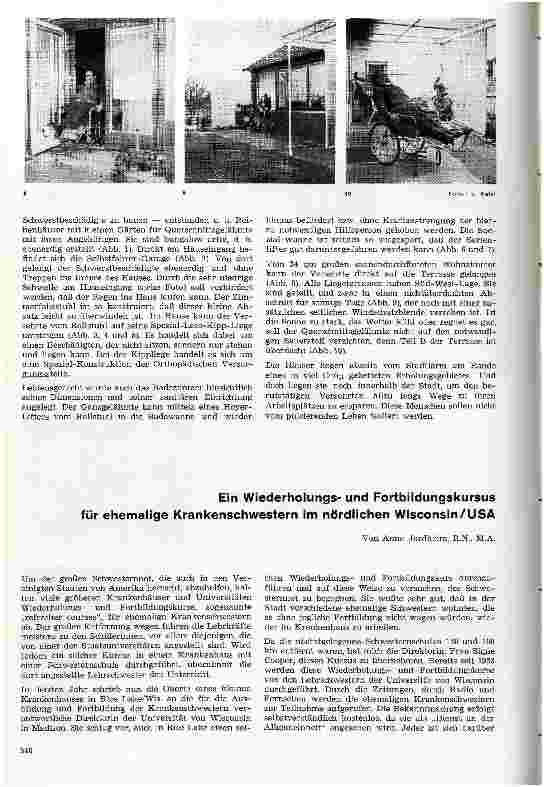 Vorschauseite 1: Ein Wiederholungsund Fortbildungskursus für ehemalige Krankenschwestern im nördlichen Wisconsin/USA