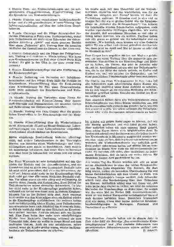 Vorschauseite 3: Ein Wiederholungsund Fortbildungskursus für ehemalige Krankenschwestern im nördlichen Wisconsin/USA