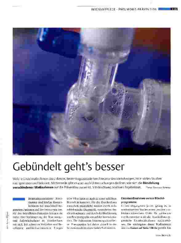Vorschauseite 1: Gebündelt geht es besser