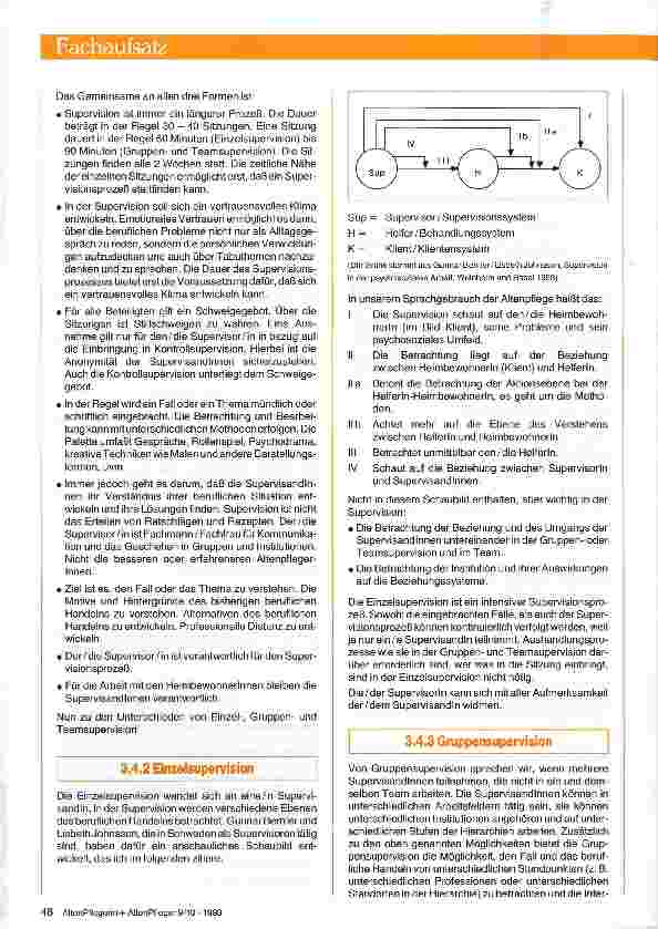 Vorschauseite 4: Supervision in der Altenpflege Begleitung in einem schwierigen Berufsalltag