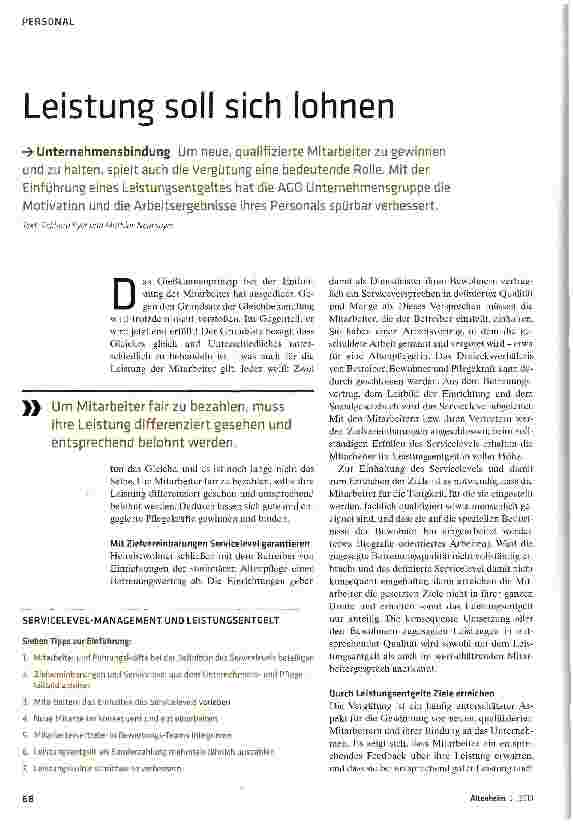 Vorschauseite 1: Leistung soll sich lohnen