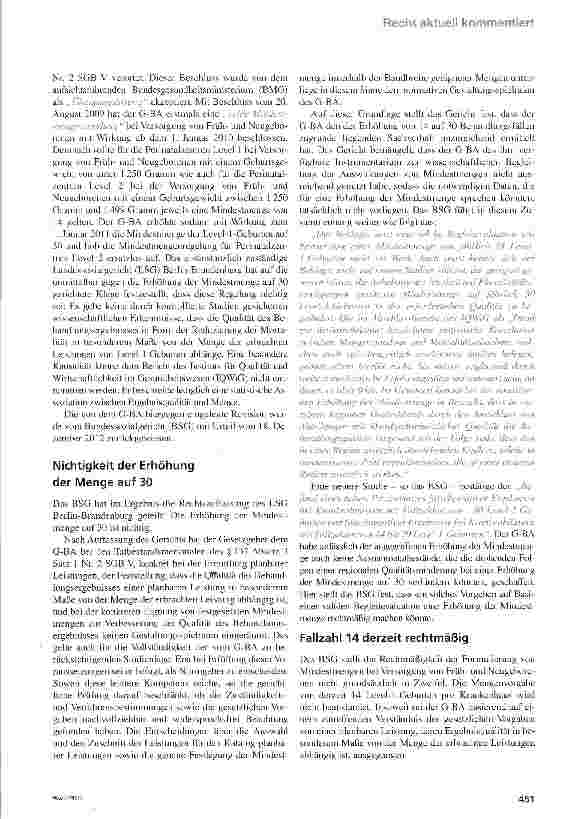 Vorschauseite 2: Rechtlich problematische Mindestmenge: Strukturanstatt Mengenvorgaben?