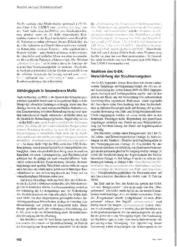 Vorschauseite 3: Rechtlich problematische Mindestmenge: Strukturanstatt Mengenvorgaben?