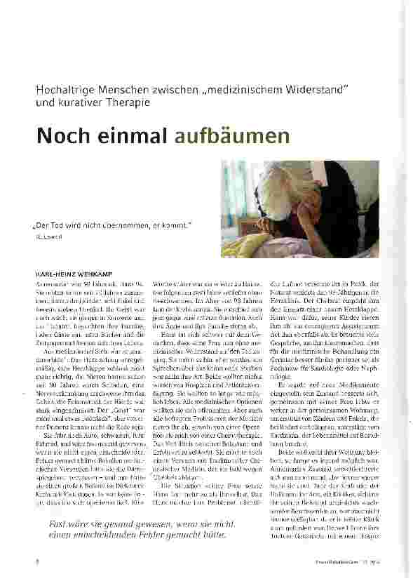 Vorschauseite 1: Noch einmal aufbäumen