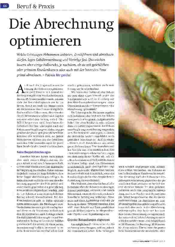 Vorschauseite 1: Die Abrechnung optimieren