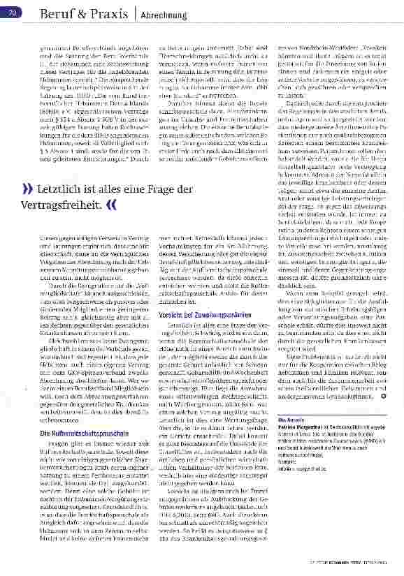 Vorschauseite 4: Die Abrechnung optimieren