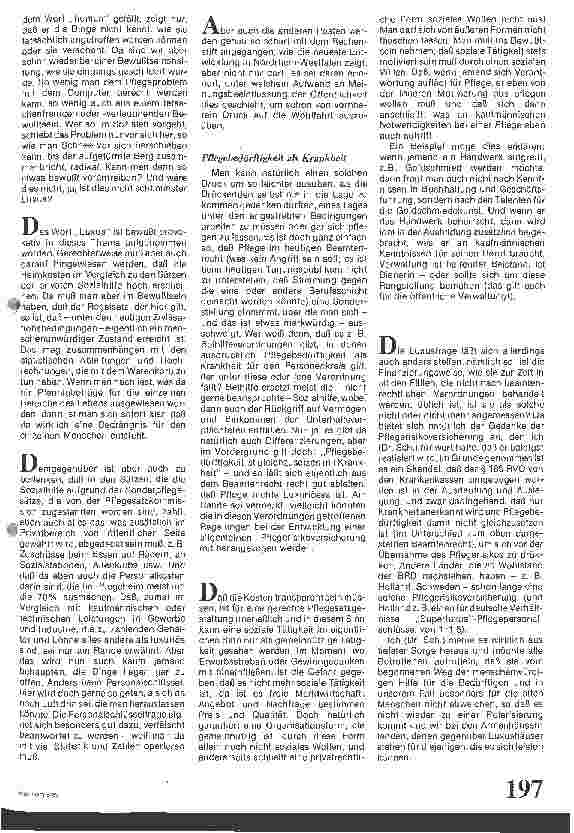 Vorschauseite 2: Ist Pflege ein Luxus?