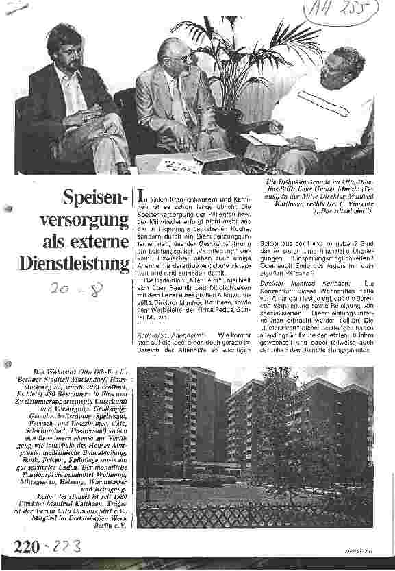 Vorschauseite 1: Speisenversorgung als externe Dienstleistung