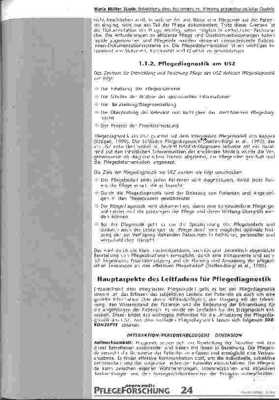 Vorschauseite 4: Entwicklung eines Instruments zur Messung pflegediagnostischer Qualität