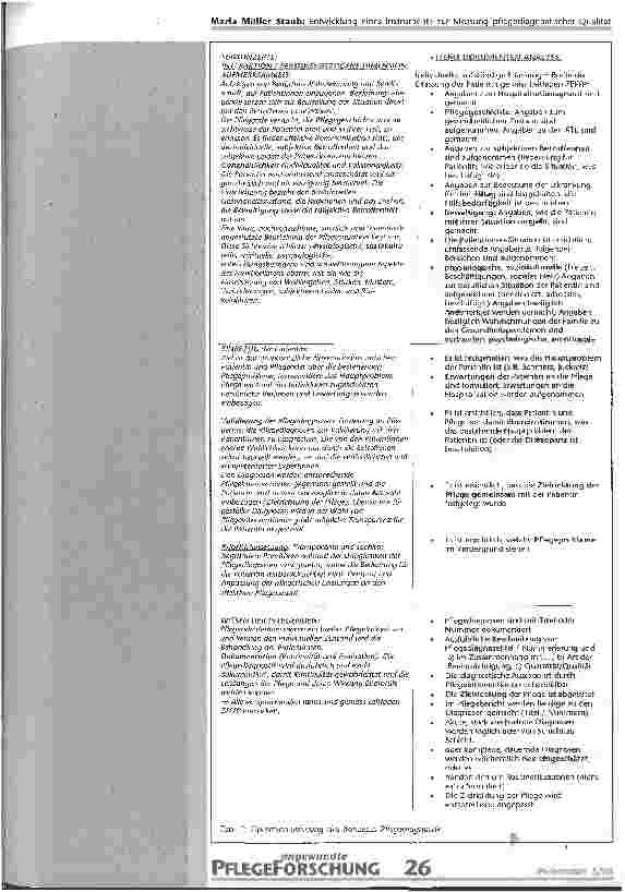 Vorschauseite 6: Entwicklung eines Instruments zur Messung pflegediagnostischer Qualität