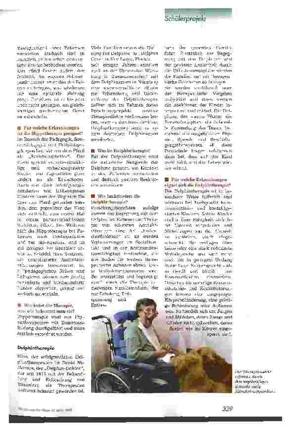 Vorschauseite 4: Tiere als Therapeuten