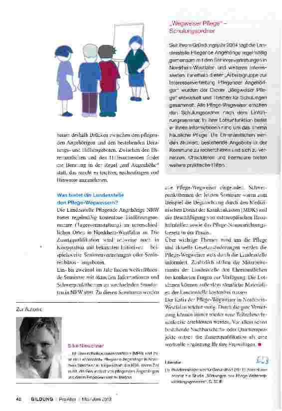 Vorschauseite 3: „Pflege-Wegweiser als Lotsinnen für pflegende Angehörige