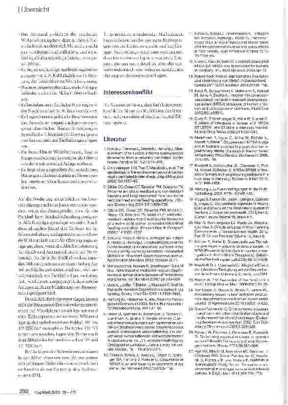 Vorschauseite 5: Umweltmedizinische Bewertung von Bioaerosol-Immissionen in der Nachbarschaft von Tierhaltungsanlagen