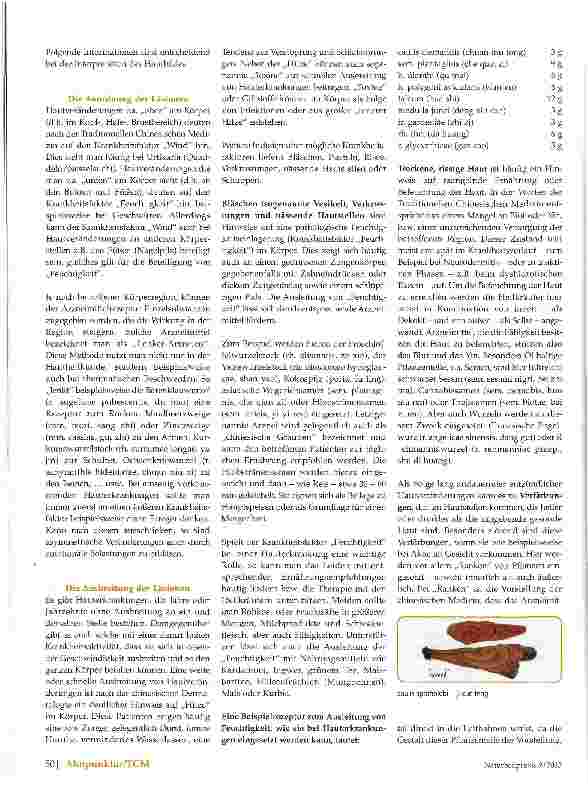 Vorschauseite 2: Behandlung von Hauterkrankungen mit Traditioneller Chinesischer Medizin (TCM)
