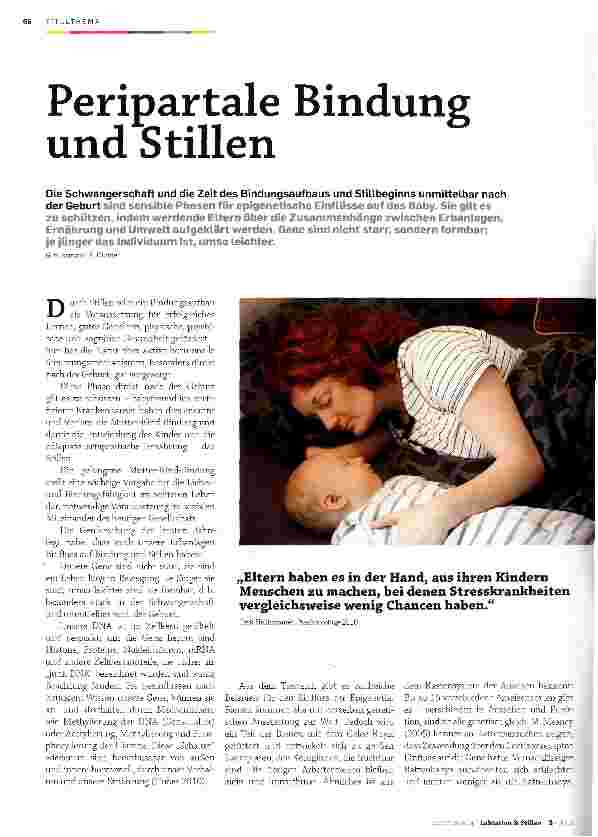 Vorschauseite 1: Peripartale Bindung und Stillen