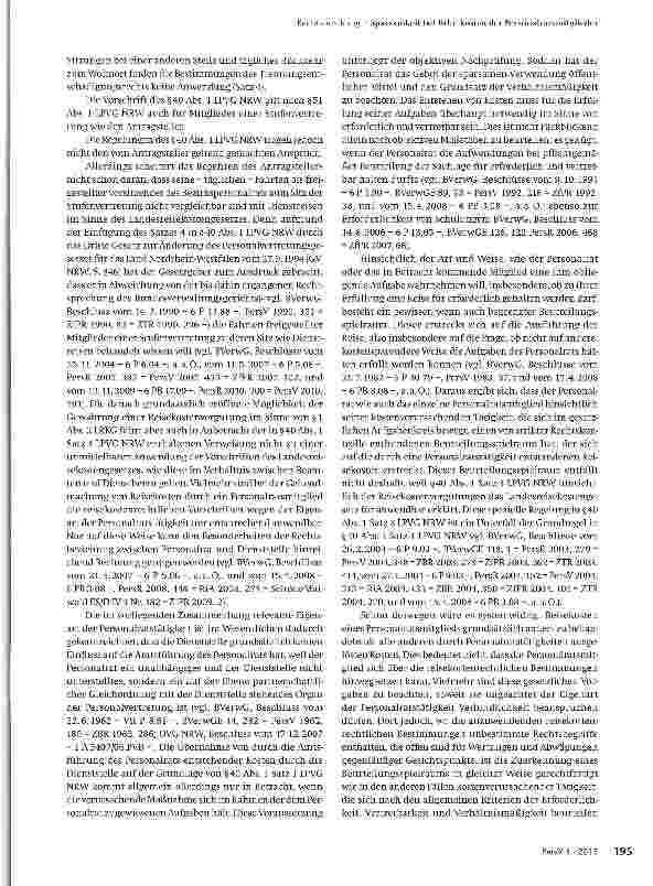 Vorschauseite 2: Sparsamkeit bei Fahrtkosten der Personalratsmitglieder