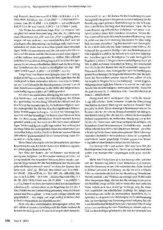 Vorschauseite 3: Sparsamkeit bei Fahrtkosten der Personalratsmitglieder