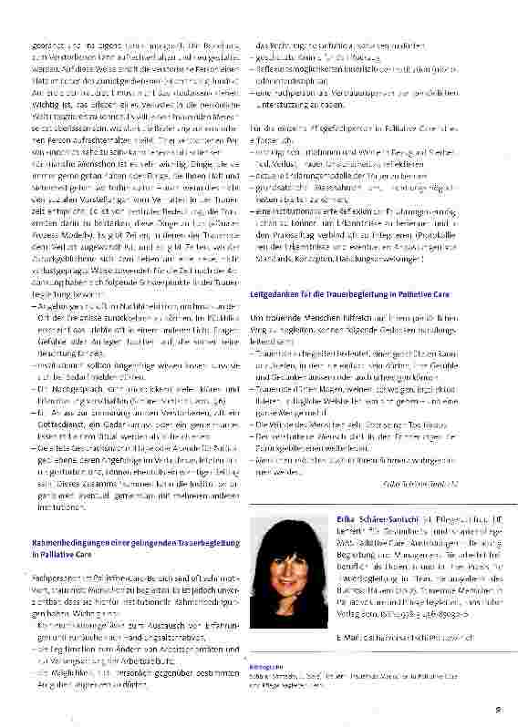 Vorschauseite 4: Trauer in Palliative Care: Wie können Fachpersonen trauernde Menschen hilfreich begleiten?