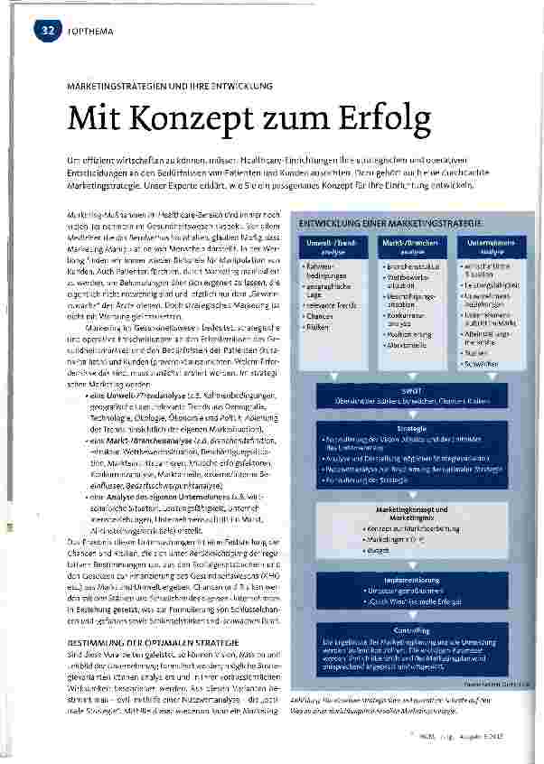 Vorschauseite 1: Mit Konzept zum Erfolg