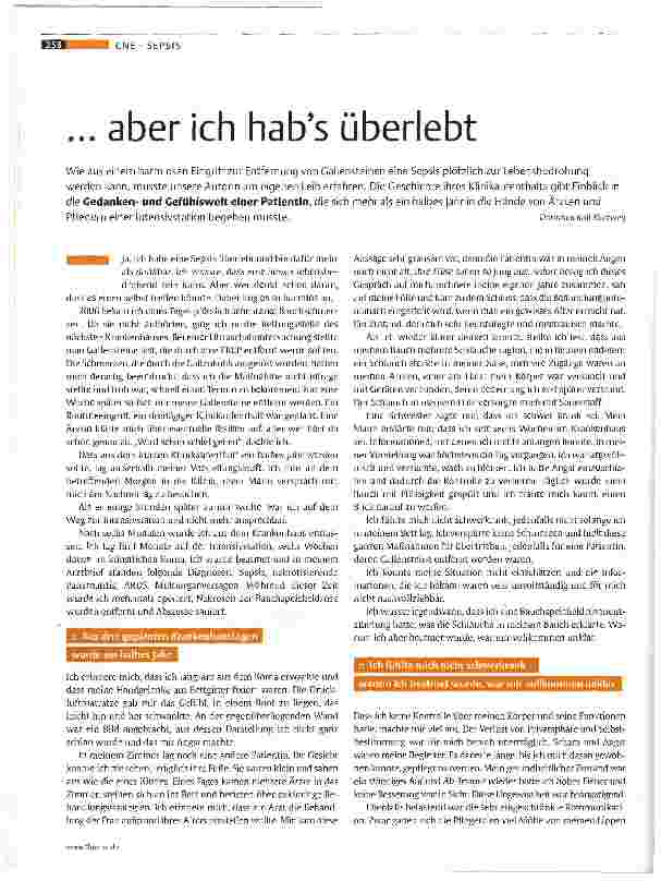 Vorschauseite 1: ... aber ich hab es überlebt