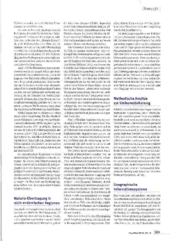 Vorschauseite 4: Malaria - nur ein Problem der Tropen?