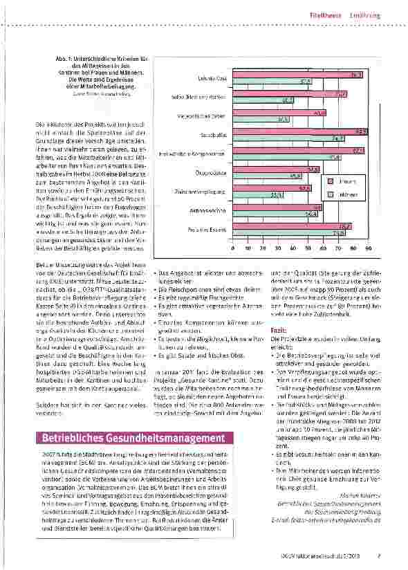 Vorschauseite 2: Beschäftigte gestalten den Speiseplan