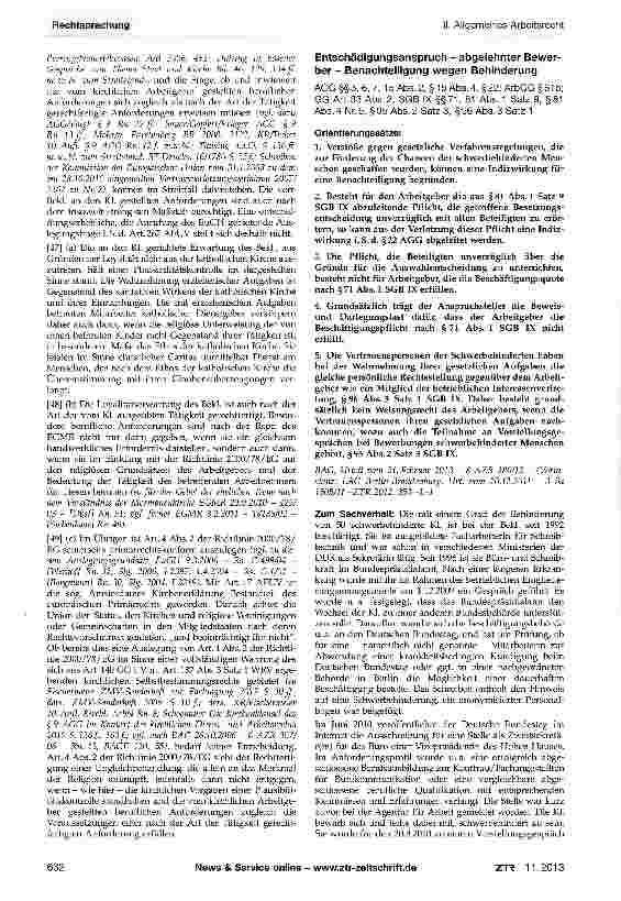 Vorschauseite 6: Kündigung wegen Kirchenaustritts