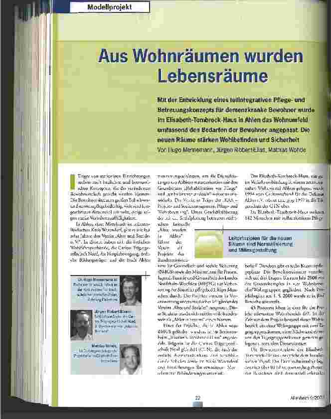 Vorschauseite 1: Aus Wohnräumen wurden Lebensräume