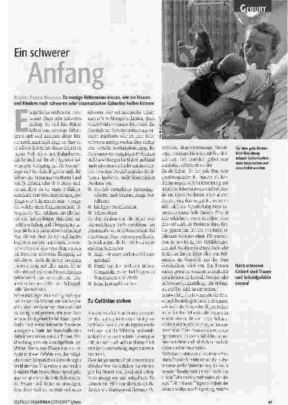 Vorschauseite 1: Ein schwerer Anfang