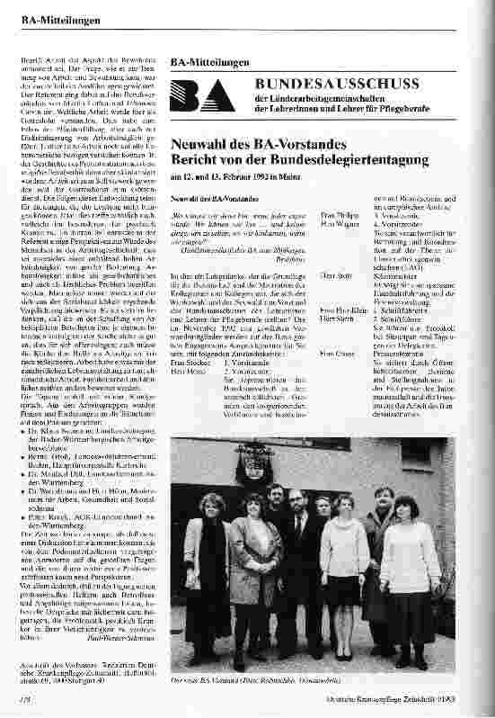 Vorschauseite 3: Psychisch Kranke in der Arbeitswelt Fachtagung 15. -17. 02. 93 Ev. Akademie Bad Boll