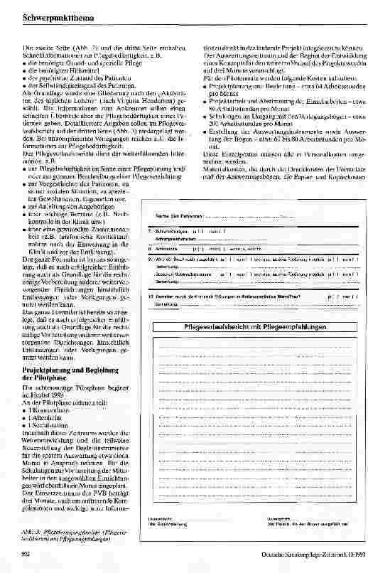 Vorschauseite 3: Erarbeitung und Einführung eines Pflegeverlegungsberichts (PVB)