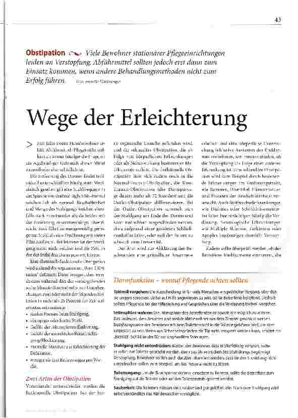 Vorschauseite 1: Wege der Erleichterung