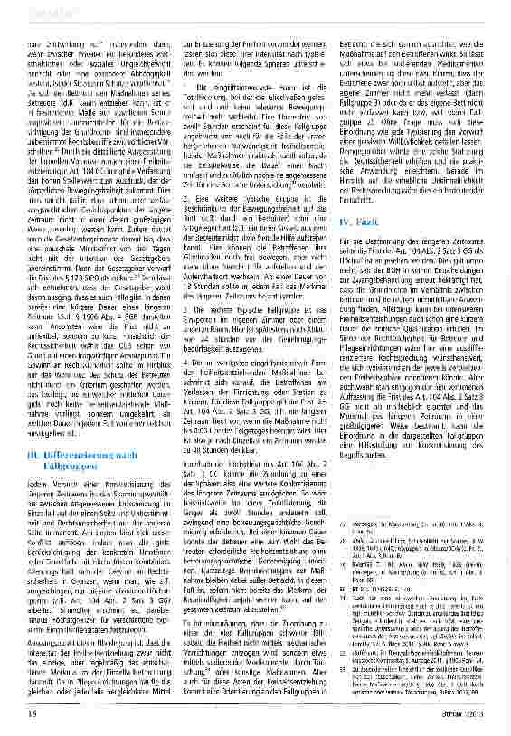 Vorschauseite 3: Freiheitsentziehende Maßnahmen? - Der längere Zeitraum i.S.d. § 1906 Abs. 4 BGB