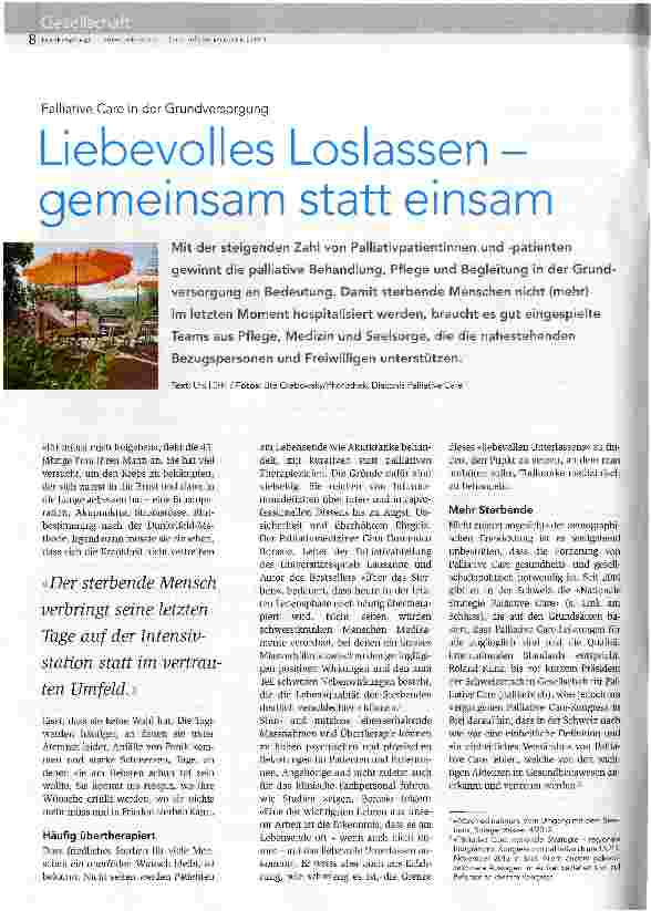 Vorschauseite 1: Liebevolles Loslassen -gemeinsam statt einsam