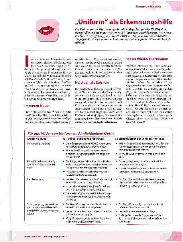 Vorschauseite 1: „Uniform als Erkennungshilfe