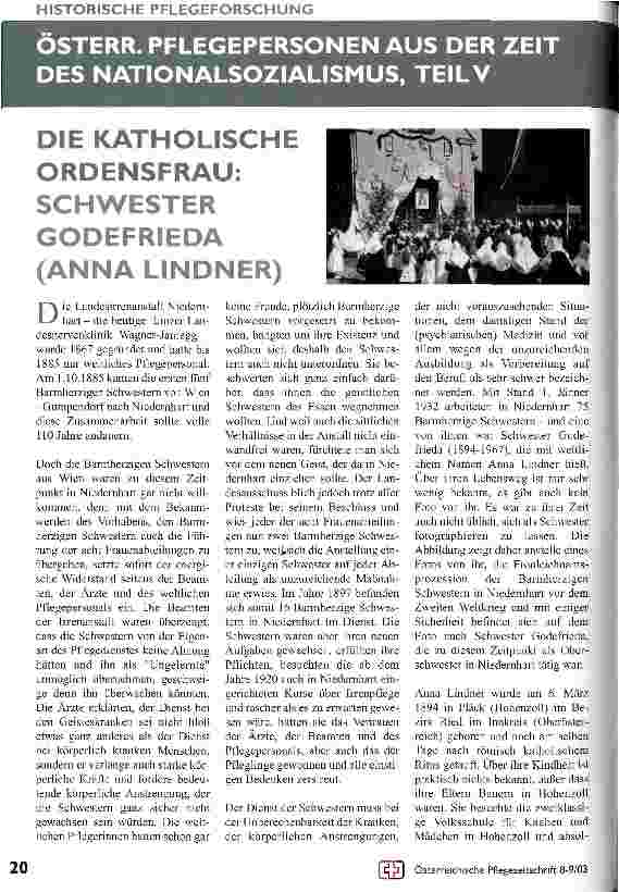 Vorschauseite 1: Die katholische Ordensfrau: Schwester Godefrieda (Anna Lindner)